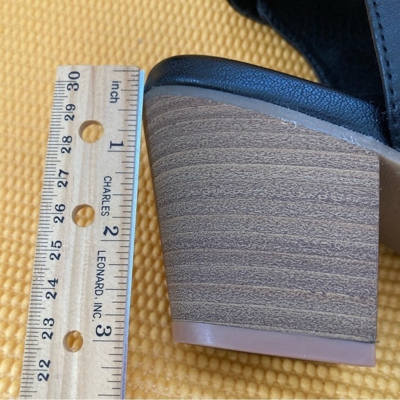 Sonoma Goods Women's Black Open Pointy Toe Heel Ankle Boots Size 9.5 m - Picture 7 of 10